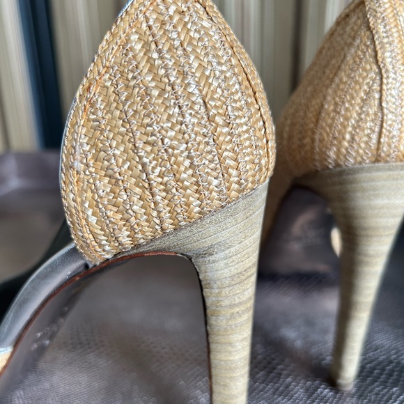 Valentino Size 7.5 Raffia heels - Picture 10 of 15